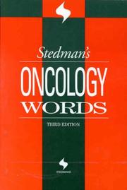 Cover of: Stedman's Oncology Words