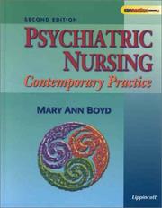 Cover of: Psychiatric Nursing by Mary Ann Boyd, M. Boyd