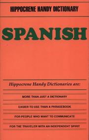 Cover of: Spanish (Hippocrene Handy Dictionaries)