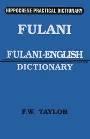 Fulani-English by F. W. Taylor