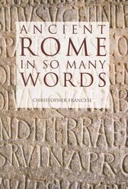 Cover of: Ancient Rome in So Many Words