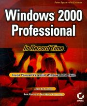 Cover of: Windows 2000 Professional: In Record Time