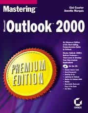 Cover of: Mastering Microsoft Outlook 2000 Premium Edition by Gini Courter, Annette Marquis