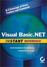 Cover of: Visual Basic .NET Instant Reference