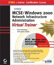 Cover of: MCSE: Windows 2000 Network Infrastructure Administration e-trainer