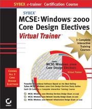 Cover of: MCSE: Windows 2000 Core Design Electives e-trainer