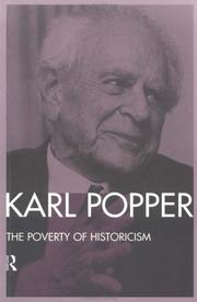 Cover of: Poverty of Historicism | Karl Raimund Popper