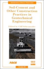 Soil-Cement and Other Construction Practices in Geotechnical Engineering: Proceedings of Sessions of Geo-Denver 2000