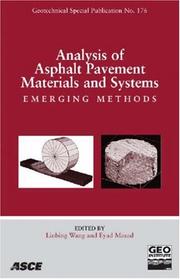 Cover of: Analysis of Asphalt Pavement Materials and Systems: Engineering Methods: Proceedings of the Symposium on the Mechanics of Flexible Pavements, June 25-30, ... Colorado (Geotechnical Special Publication)