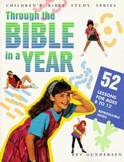 Cover of: Through the Bible in a Year (Children's Bible Study Series)