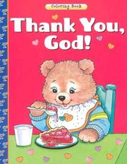 Cover of: Thank You, God Coloring Book by Jean Fischer