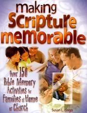 Cover of: Making Scripture Memorable