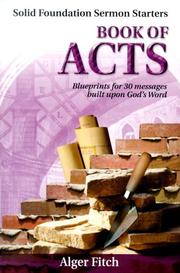 Cover of: Book of Acts (Solid Foundation Sermon Starters)