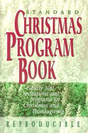 Cover of: Standard Christmas Program Book: Includes Thanksgiving Material