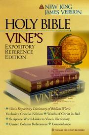 Cover of: Vines Expository Reference Bible: Genuine Leather