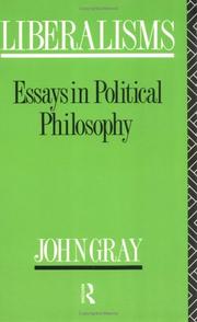 Cover of: Liberalisms: Essays in Political Philosophy