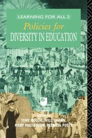 Cover of: Policies for diversity in education by edited by Tony Booth ... [et al.].