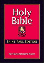 Cover of: Holy Bible NRSV St. Paul Edition