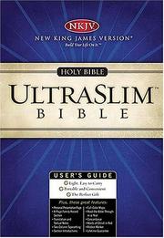 Cover of: The NKJV UltraSlim Bible by 