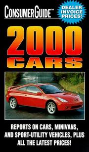 Cover of: Cars 2000 (Consumer Guide: Cars)