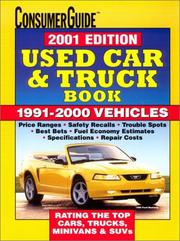 Cover of: 2001 Used Car & Truck Book (Consumer Guide Used Car & Truck Book 2001) by Consumer Guide editors