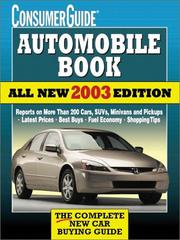 Cover of: 2003 Automobile Book by Consumer Guide editors