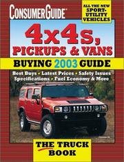 Cover of: 2003 4 x 4's, Pickups & Vans (4x4s, Pickups and Vans: Buying Guide)