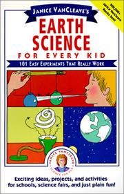 Cover of: Earth Science for Every Kid: 101 Easy Experiments