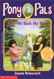 Cover of: Give Me Back My Pony (Pony Pals)