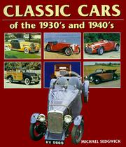 Cover of: Classic Cars of the 1930's and 1940's