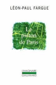 Cover of: Le pieton de Paris