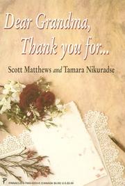 Cover of: Dear Grandma, Thank You For... by Matthews
