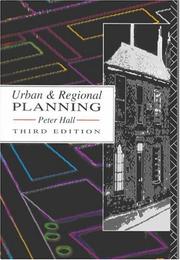 Cover of: Urban and regional planning