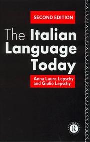 Cover of: The Italian language today by Anna Laura Lepschy