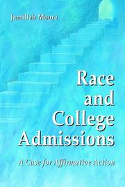 Cover of: Race and College Admissions by Jamillah Moore
