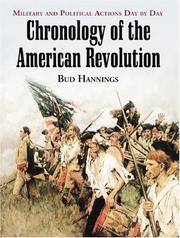 Chronology of the American Revolution by Bud Hannings