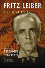 Cover of: Fritz Leiber: Critical Essays
