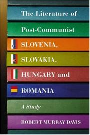 Cover of: Literature of Post-Communist Slovenia, Slovakia, Hungary and Romania by Robert Murrary Davis