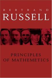 Cover of: Principles of Mathematics by Bertrand Russell