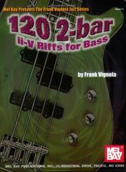 Cover of: Mel Bay 120 2-bar ii-V Riffs for Bass