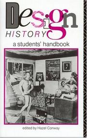 Cover of: Design History by Hazel Conway