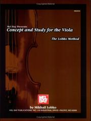 Cover of: Concept and Study for the Viola: The Lobko Method