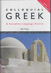 Colloquial Greek by Niki Watts