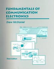 Cover of: Fundamentals of Communication Electronics by Drew McDaniel