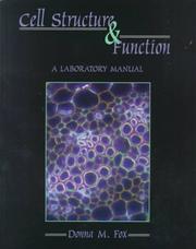 Cover of: Cell Structure and Function by Donna Fox