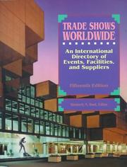 Cover of: Trade Shows Worldwide 2000 (Trade Shows Worldwide) by Kimberly N. Hunt