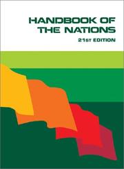 Cover of: Handbook of the Nations (Handbook of the Nations, 21st ed) by 