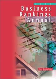 Cover of: Business Rankings Annual