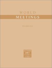 Cover of: World Meetings: Medicine