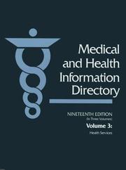 Cover of: Medical and Health Information Directory by Donna Batten, Donna Batten